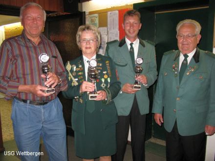 Winfried Thiel (3.), Monika Peters (1.), Jens Overheu (2.), H. Gremmel