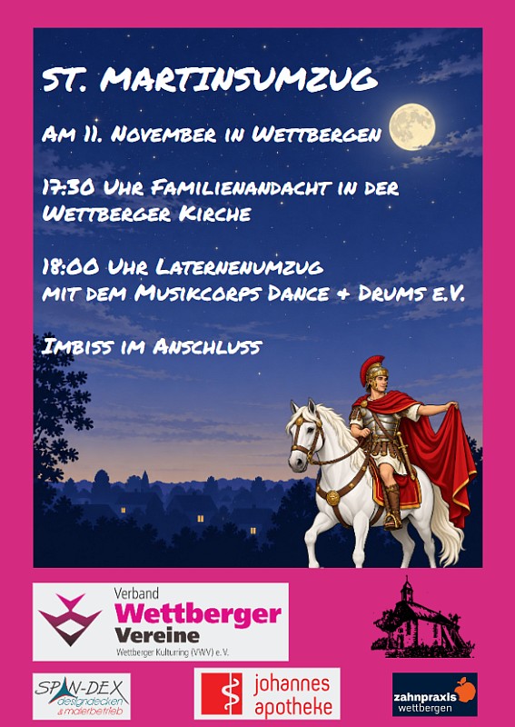 St. Martinsumzug am 11.11.2026 in Wettbergen